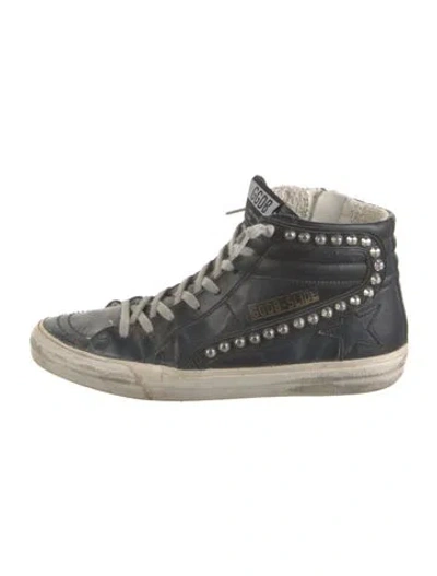 Pre-owned Golden Goose Slide Athletic Sneakers In Black