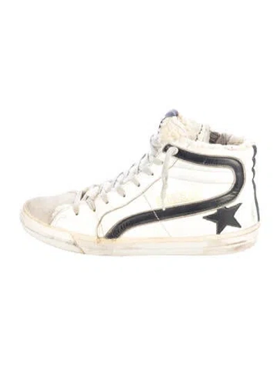 Pre-owned Golden Goose Slide Athletic Sneakers In Gold