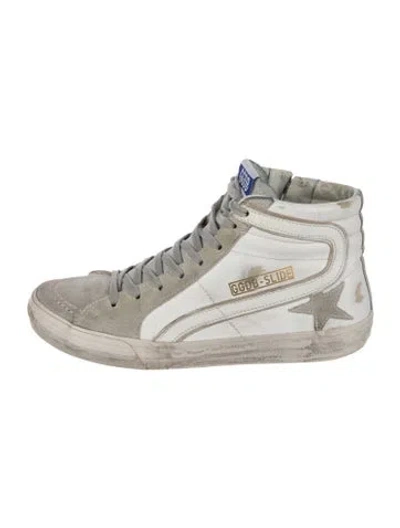 Pre-owned Golden Goose Slide Athletic Sneakers In White