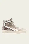 Golden Goose Slide Bronze And Silver Glitter Leather Sneaker