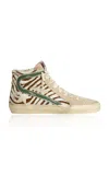 Golden Goose Slide Calf Hair High-top Sneaker In Multi