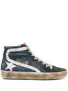 Golden Goose Slide Classic Sneakers In Blau
