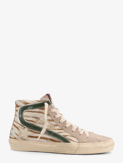 Golden Goose Slide Classic Suede And Pony Skin Sneakers In Multi