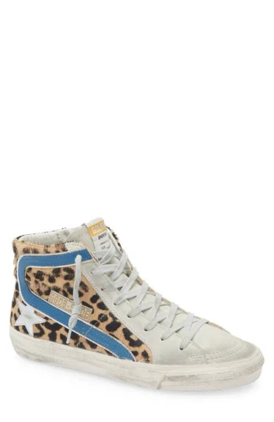 GOLDEN GOOSE GOLDEN GOOSE SLIDE GENUINE CALF HAIR HIGH TOP SNEAKER