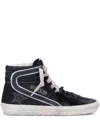Golden Goose Slide High-top Sneakers In Schwarz