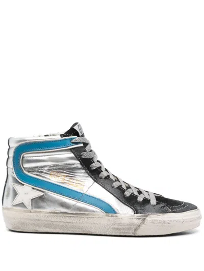 Golden Goose Slide High-top Sneakers In White