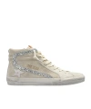 Golden Goose Slide High-top Suede Sneakers In Nude