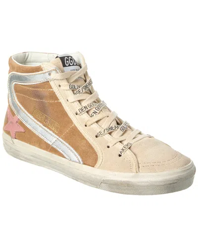 Golden Goose Slide Lace-up Sneakers In White