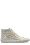 Golden Goose Slide High-top Suede Sneakers In Tan