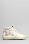 Golden Goose High-top Sneaker With Distressed Finish For Women In White