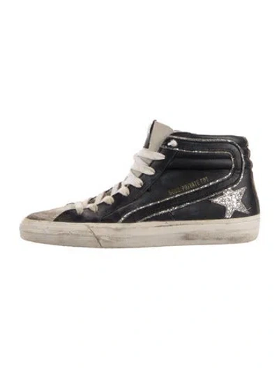 Pre-owned Golden Goose Slide Sneakers In Black