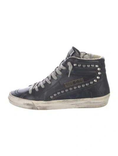 Pre-owned Golden Goose Slide Sneakers In Black