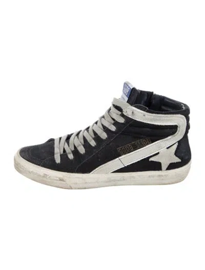 Pre-owned Golden Goose Slide Sneakers In Blue
