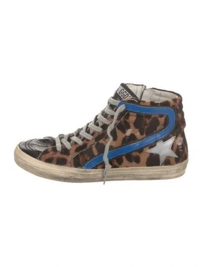 Pre-owned Golden Goose Slide Sneakers In Brown