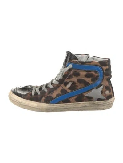 Pre-owned Golden Goose Slide Sneakers In Brown