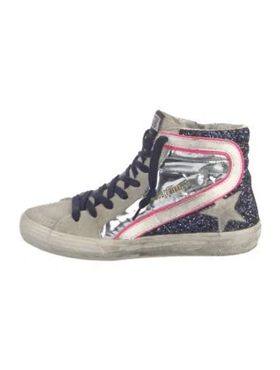 Pre-owned Golden Goose Slide Sneakers In Gray