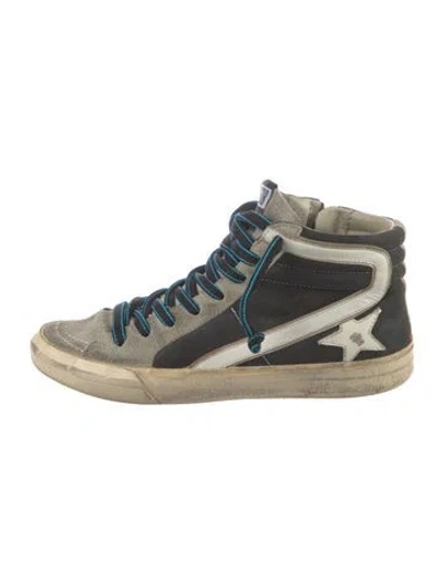 Pre-owned Golden Goose Slide Sneakers In Gray