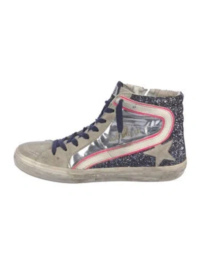 Pre-owned Golden Goose Slide Sneakers In Gray