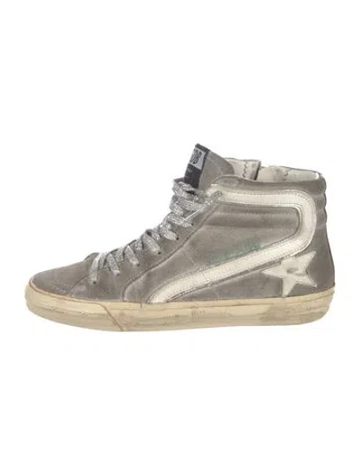 Pre-owned Golden Goose Slide Sneakers In Gray