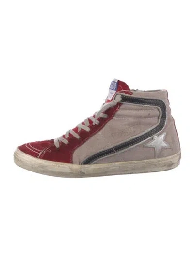 Pre-owned Golden Goose Slide Sneakers In Red