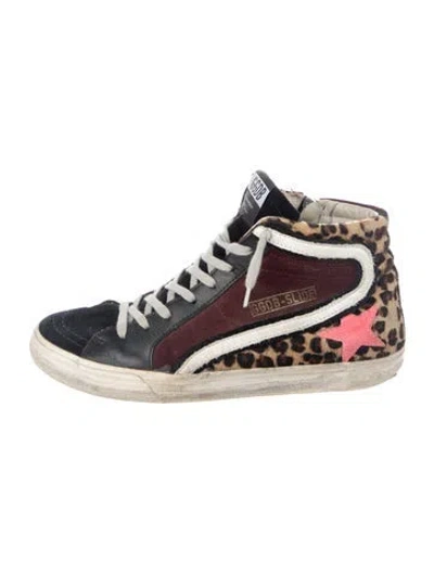 Pre-owned Golden Goose Slide Sneakers In Red