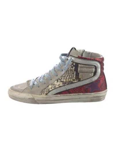 Pre-owned Golden Goose Slide Sneakers In Red