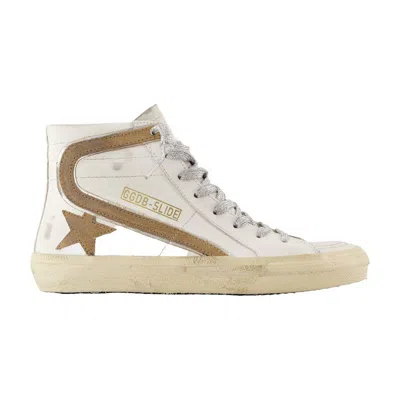 Golden Goose Slide Sneakers In White