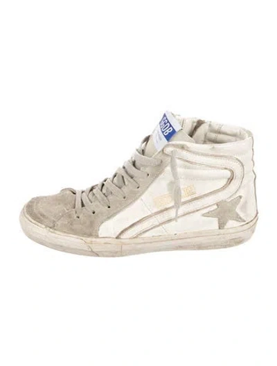Pre-owned Golden Goose Slide Sneakers In White