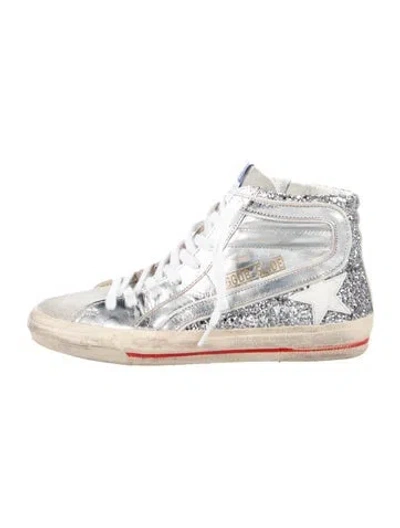 Pre-owned Golden Goose Slide Sneakers In White
