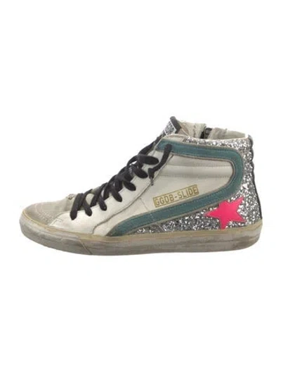 Pre-owned Golden Goose Slide Sneakers In White