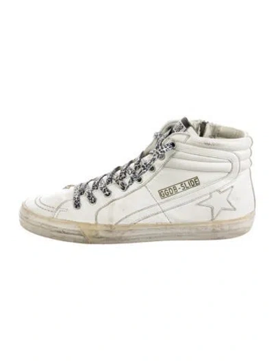 Pre-owned Golden Goose Slide Sneakers In White