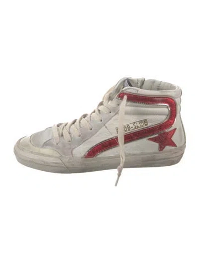 Pre-owned Golden Goose Slide Sneakers In White