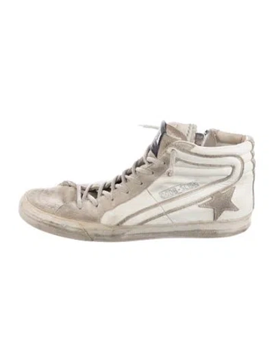 Pre-owned Golden Goose Slide Sneakers In White