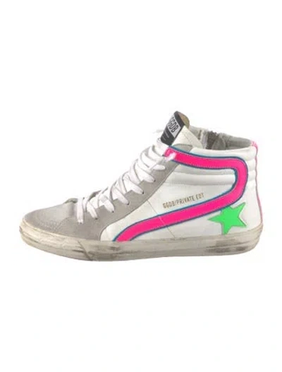 Pre-owned Golden Goose Slide Sneakers In White