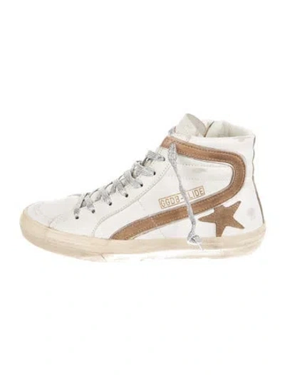 Pre-owned Golden Goose Slide Sneakers In White