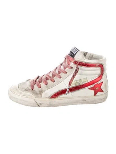 Pre-owned Golden Goose Slide Sneakers In White