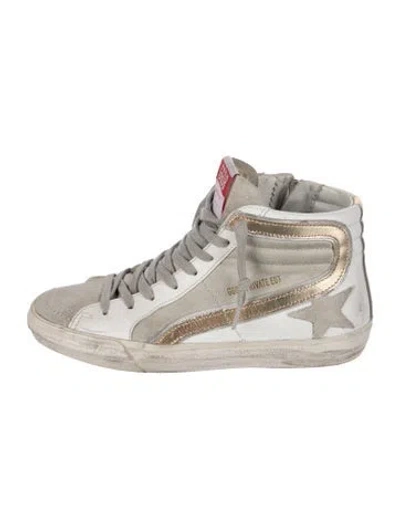 Pre-owned Golden Goose Slide Sneakers In White