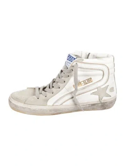 Pre-owned Golden Goose Slide Sneakers In White