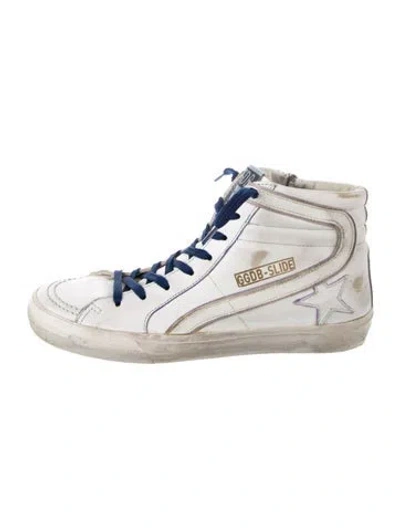 Pre-owned Golden Goose Slide Sneakers In White