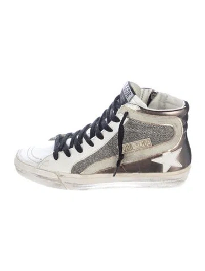 Pre-owned Golden Goose Slide Sneakers In White