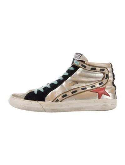 Pre-owned Golden Goose Slide Sneakers In White