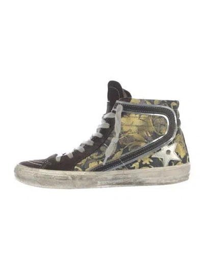 Pre-owned Golden Goose Slide Sneakers In Yellow