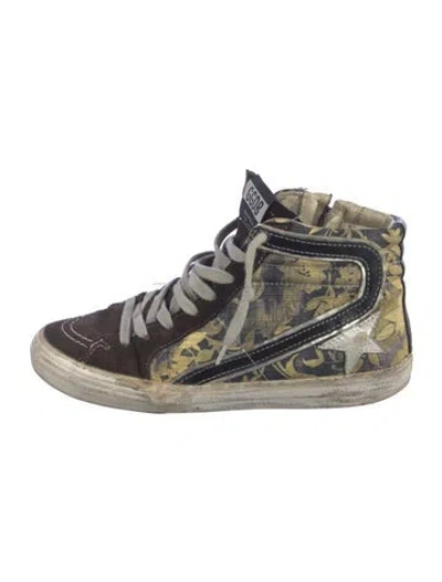 Pre-owned Golden Goose Slide Sneakers In Yellow
