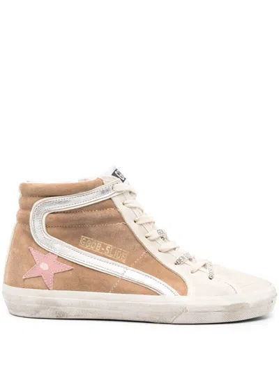 Golden Goose Slide Suede Sneakers In Neutrals