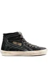 Golden Goose Slide Suede Upper Shiny Leather Wav