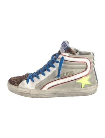 Pre-owned Golden Goose Slide Wedge Sneakers In Neutral