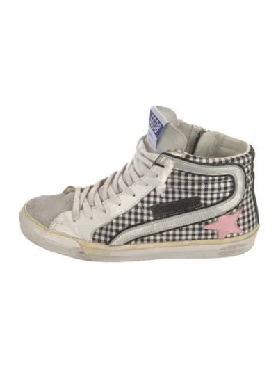 Pre-owned Golden Goose Slide Wedge Sneakers In White