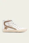Golden Goose Slide White Tabacco Leather Sneaker