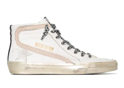 Pre-owned Golden Goose Slide (women's) Sneakers In White/black/taupe