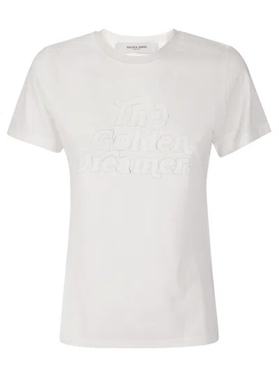 Golden Goose Slim-fit Crew Neck T-shirt In White